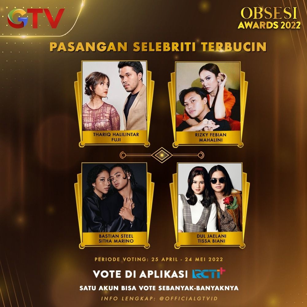 Masih Ada Waktu, Yuk Voting Selebriti Favorit Kamu supaya Menang di Obsesi Awards 2022!