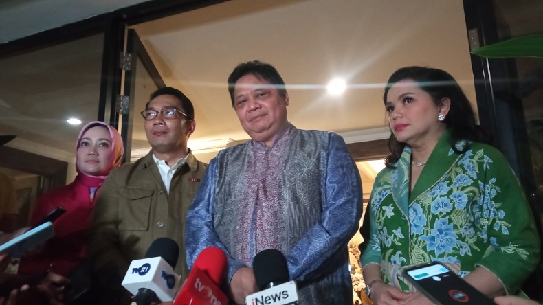 Bertemu Airlangga, Ridwan Kamil Puji Koalisi Indonesia Bersatu: Di Bawah Bagus Responsnya