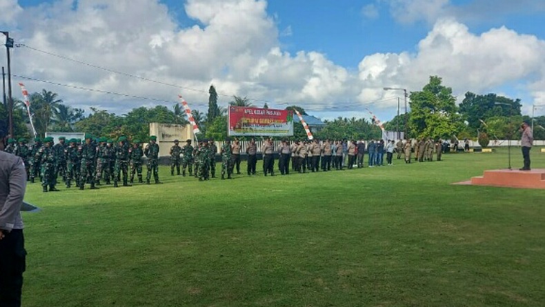 Pengamanan Paskah Nasional, Polres Kepulauan Talaud Turunkan Ratusan Personel 