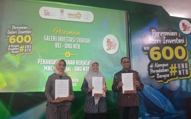 MNC Sekuritas dan UNU NTB Jalin Kerja Sama Masyarakat Wakaf Saham