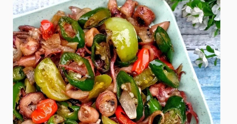 Resep Cumi Asin Cabai Hijau untuk Makan Siang, Enak dan Menggugah Selera