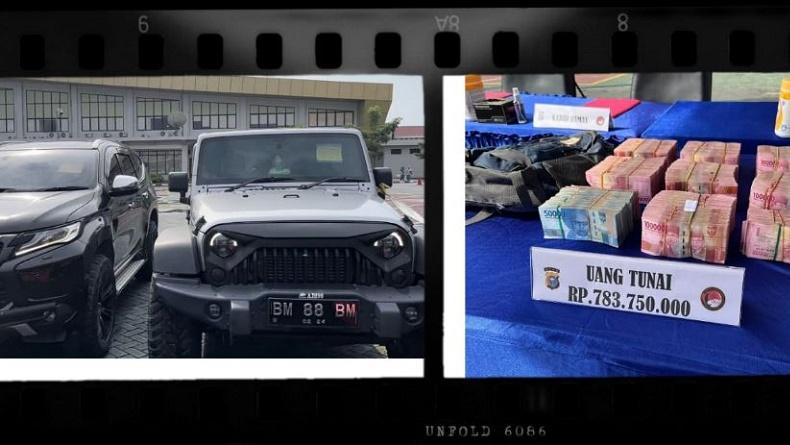 Penampakan Mobil Mewah dan Uang Rp783 Juta Milik Gembong Narkoba yang Dijerat TPPU