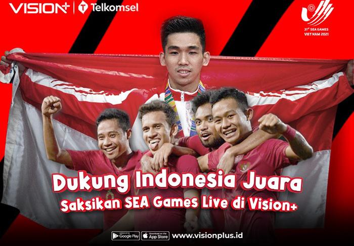 Lebih Lancar Nonton SEA Games 2021 di Vision+! Pakai Bundling Telkomsel