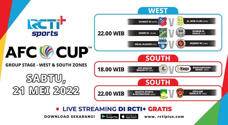 Link Live Streaming AFC Cup 2022 di RCTI+ Hari Ini: Mohun Bagan Vs Bashundhara Kings