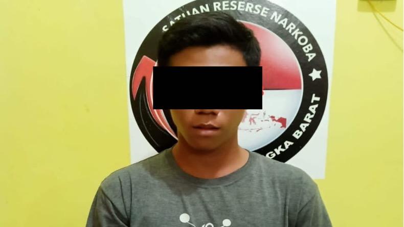 Transaksi Narkoba di Kuburan, Pemuda di Bangka Barat Ditangkap Tim Hantu