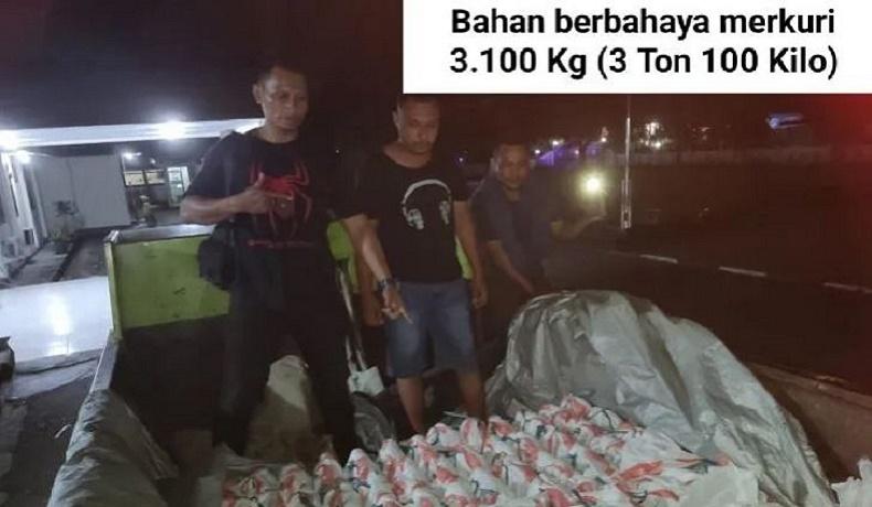 Polda Maluku Gagalkan Penyelundupan Merkuri 3 Ton Lebih di Seram Bagian Barat