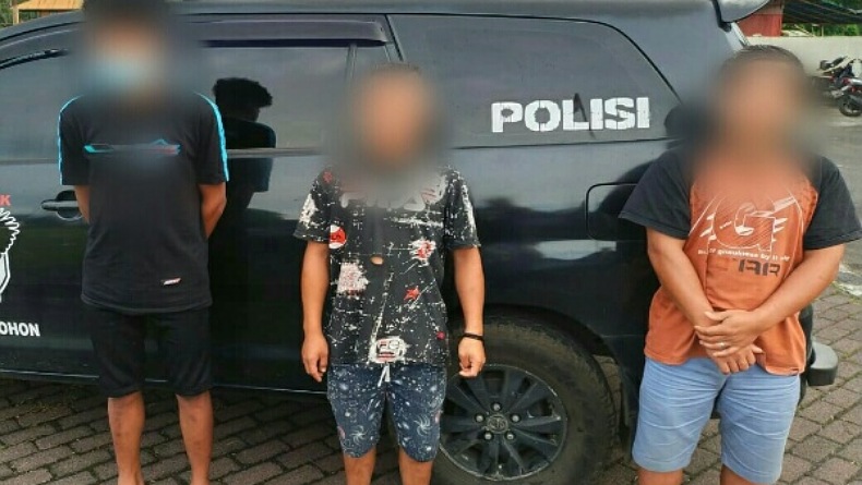 3 Pria Ini Ditangkap Tim Opsnal Polres Tomohon gegara Aniaya Warga