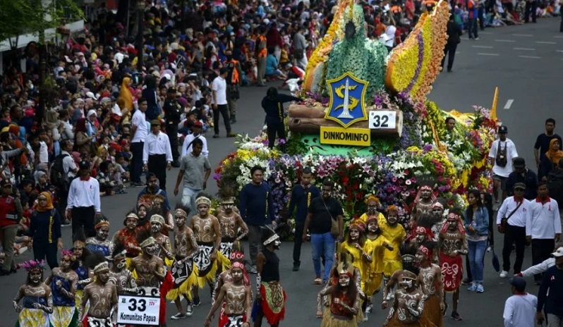 Pawai Kendaraan Hias, Jalan Tunjungan Surabaya Ditutup Total Sore Ini 