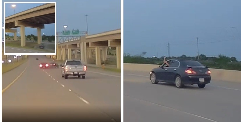 Viral Pengemudi Sedan Mewah Acungkan Kapak Lalu Tabrak Mobil Lain hingga Terjungkal