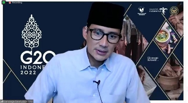 Halal Bihalal dengan OK OCE, Sandiaga Uno Dorong UMKM Lakukan Transformasi Digital dan Ciptakan Bisnis Baru 