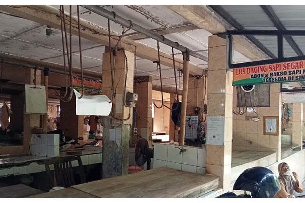  Imbas Penutupan Pasar Hewan, Puluhan Los Daging Sapi Pasar Bantul Ditutup