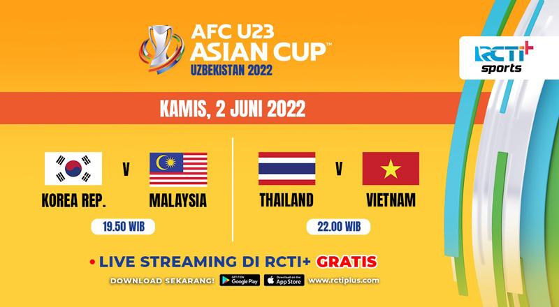 Link Live Streaming Piala Asia U-23 2022 Hari Ini di RCTI+: Musuh Bebuyutan Indonesia Beraksi
