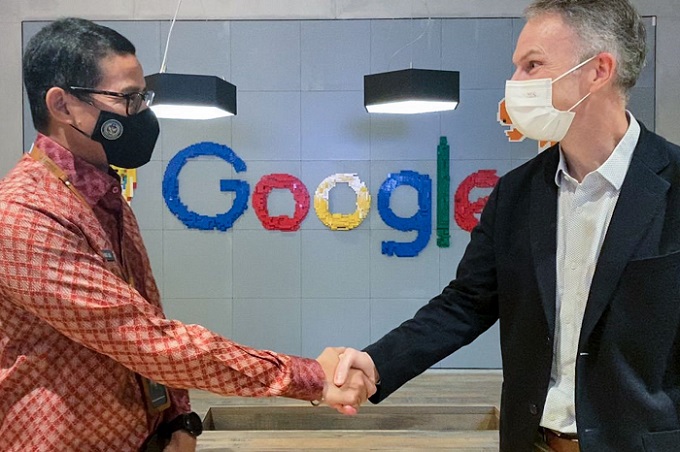 Bertemu President Google di Singapura, Menparekraf Tindak Lanjuti Kerja Sama Pelatihan & Tren Pencarian Destinasi Pariwisata