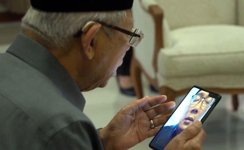 Video Call Ridwan Kamil, Wapres Ucapkan Belasungkawa atas Wafatnya Eril