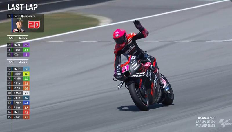 Detik-detik Aleix Espargaro Blunder Fatal, Selebrasi saat Balapan Tersisa Satu Putaran