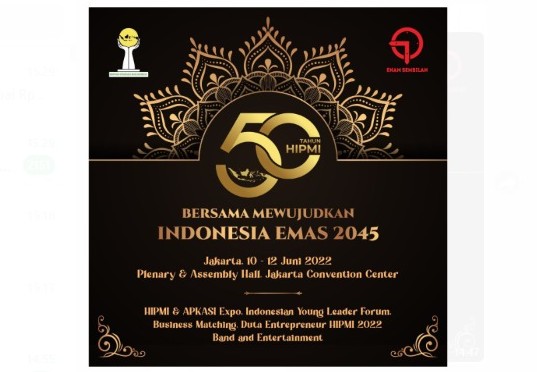 Menuju Era Keemasan, Ini Kontribusi 50 Tahun Hipmi untuk Indonesia