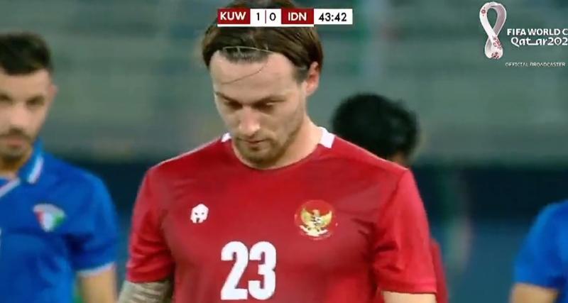 Hasil Kualifikasi Piala Asia 2023:  Indonesia Imbangi Kuwait di Babak Pertama, Marc Klok Bikin Gol Penalti
