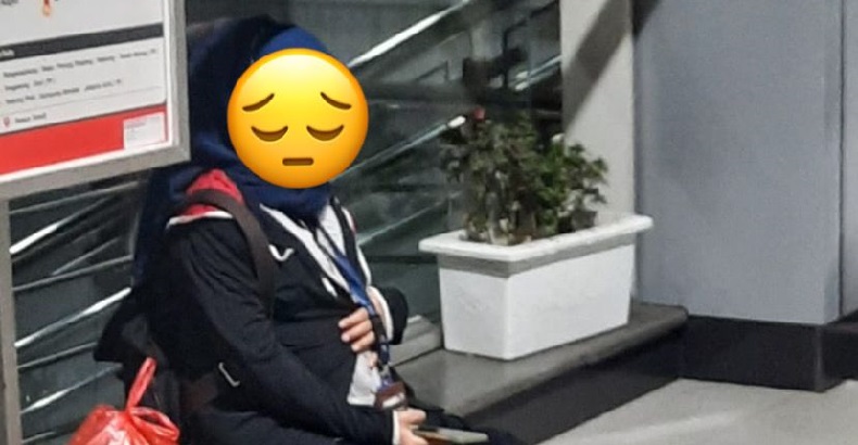 Viral Foto Ibu Hamil Mengelus Perut Diduga Kelelahan akibat Eskalator Rusak di Stasiun Cakung