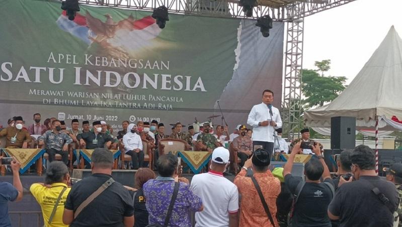 Hadiri Apel Kebangsaan Ansor NU Blitar, KSP Moeldoko Ceramah Perang Kebudayaan