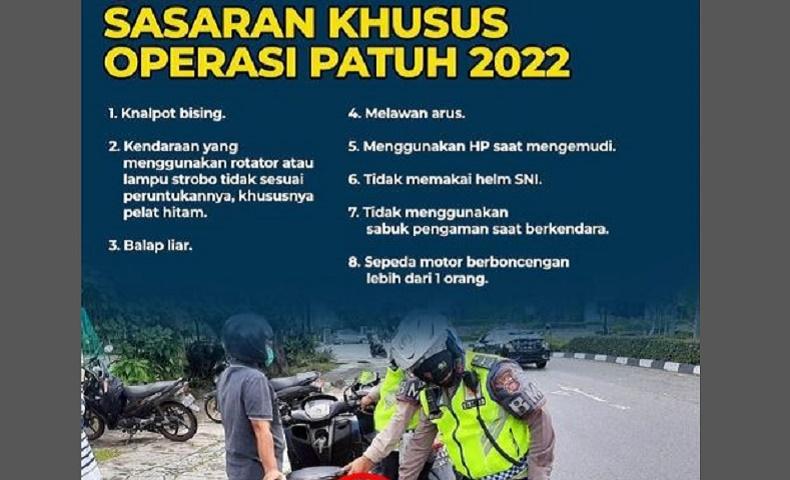 Ini Delapan Target Operasi Patuh Lodaya 2022 di Kota Bandung