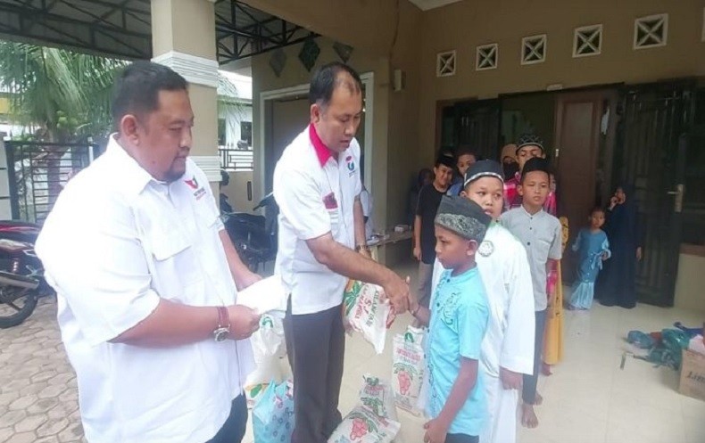 HUT ke-7 Perindo Sumut, DPD Tebing Tinggi Berbagi dengan Anak Yatim