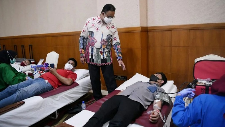 Peringati Hari Donor Darah, Anies Harap Lebih Banyak Masyarakat Berpartisipasi