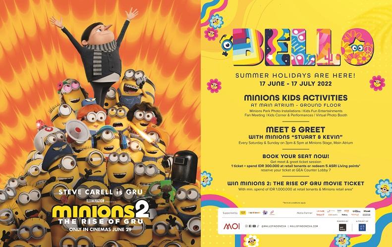 Libur Telah Tiba! Yuk, Temui Minions di Summer Kids Holiday Mall of Indonesia
