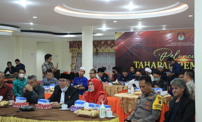 KPU Hulu Sungai Utara Gelar Tahapan Peluncuran Pemilu 2024