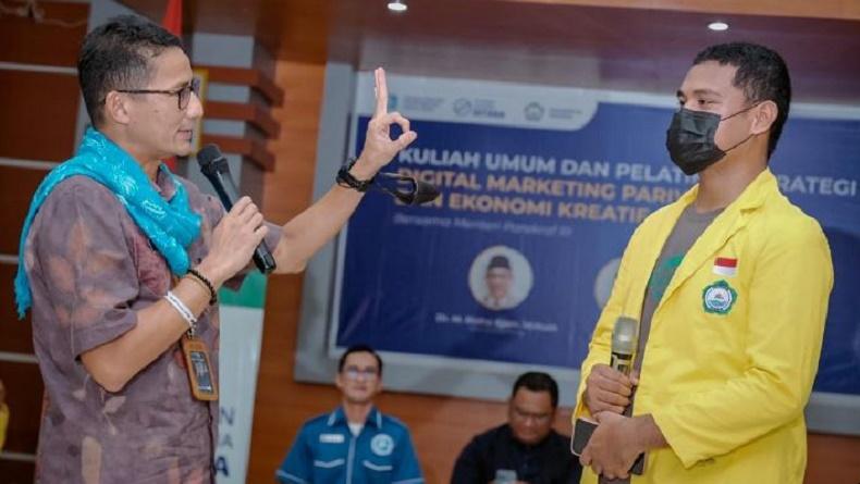 Ditanya Mahasiswa Ternate Kesiapan Jadi Capres 2024, Sandiaga Uno : Siap!