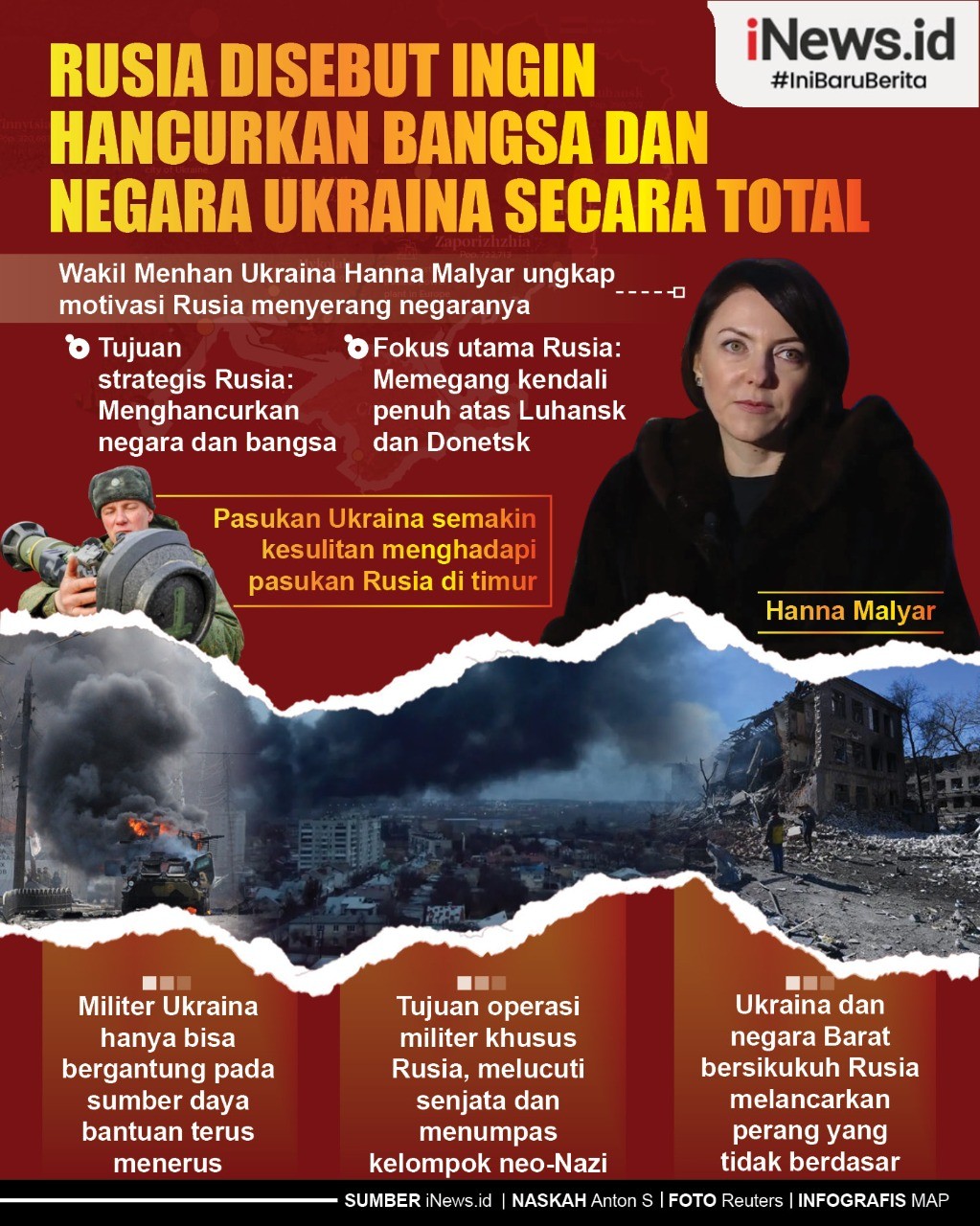 Infografis Rusia Dituding Ingin Hancurkan Bangsa dan Negara Ukraina secara Total