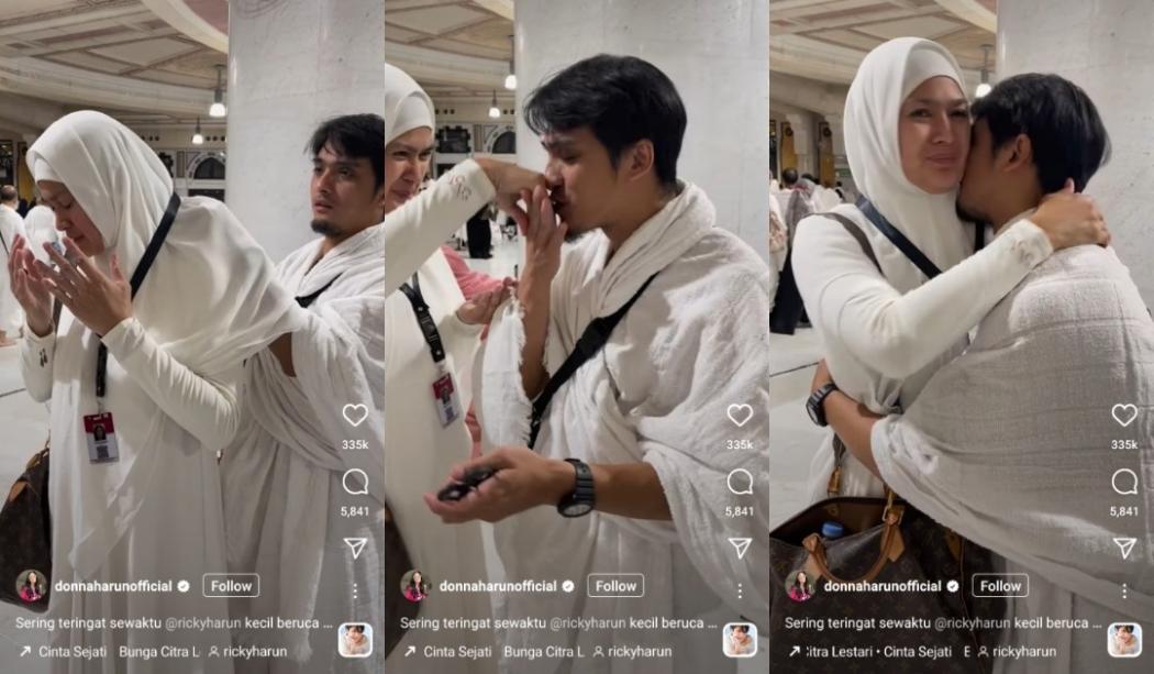 Momen Ricky Harun Temani Ibunda Umrah Janji Jaga Donna Harun Sampai Akhir Hayat, Netizen Nangis Terharu