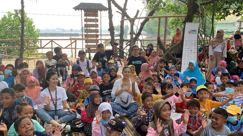 AyoBlajar Ajak MNC Peduli Bantu Anak Prasejahtera di Kampung Sembilangan: Kami Punya Visi Misi Sama