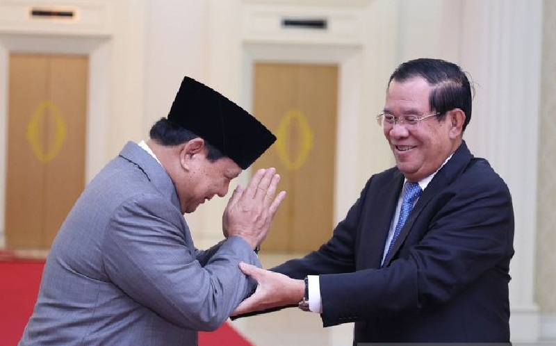 Bertemu Perdana Menteri Kamboja, Prabowo Tukar Pikiran tentang ASEAN