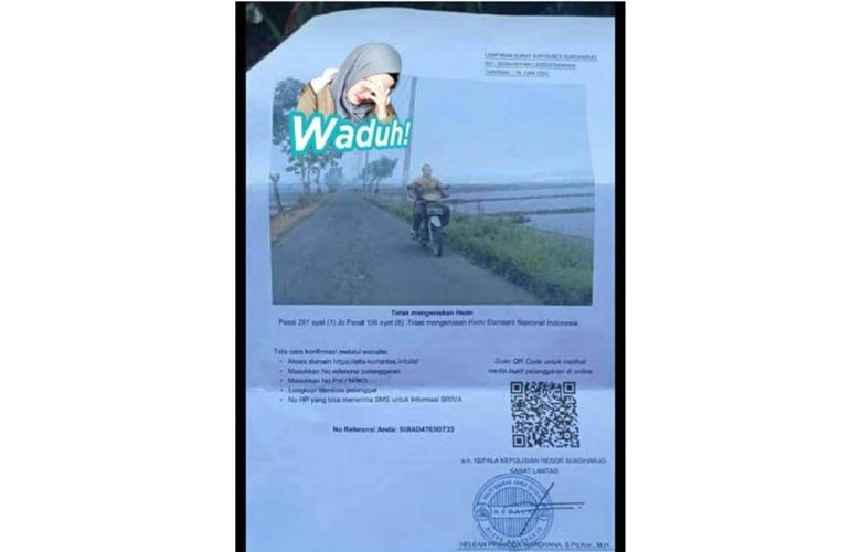 Viral Warga Sukoharjo Kena Tilang ETLE saat Melintas di Jalan Pedesaan, Begini Faktanya