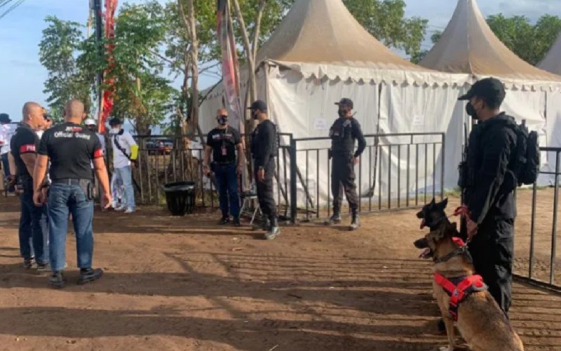 Polda NTB Libatkan Anjing Pelacak Untuk Amankan MXGP Samota