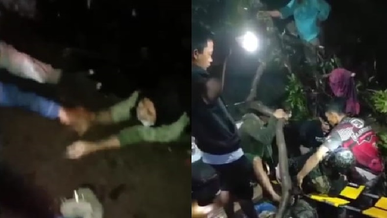 Dramatis Detik-Detik Evakuasi Korban Bus Pariwisata dari Dasar Jurang Rajapolah Tasikmalaya