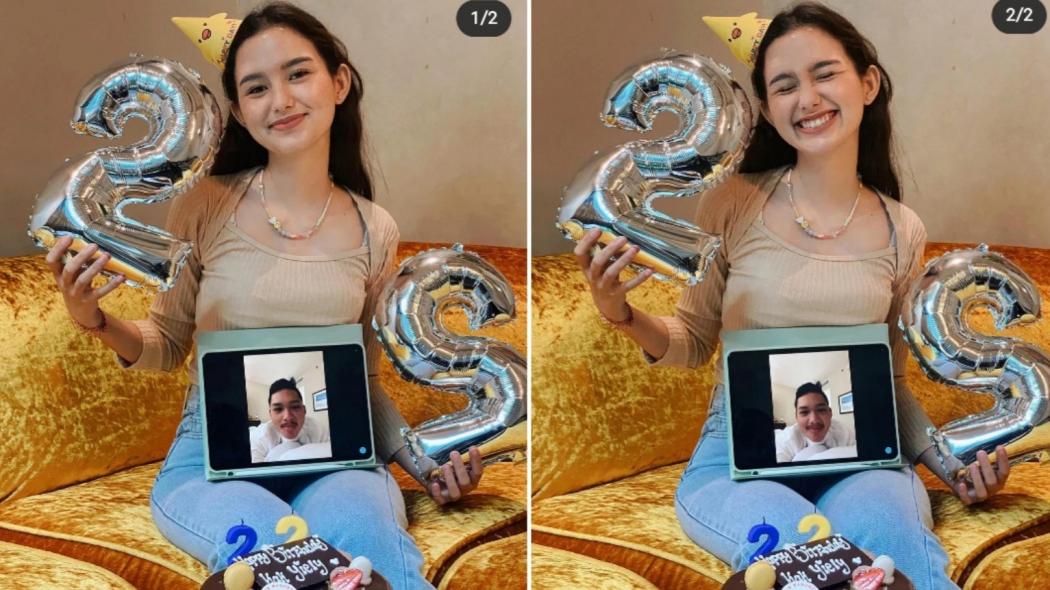 Pacaran Jarak Jauh, Begini Cara Sarah Menzel Rayakan Ulang Tahun Azriel Hermansyah