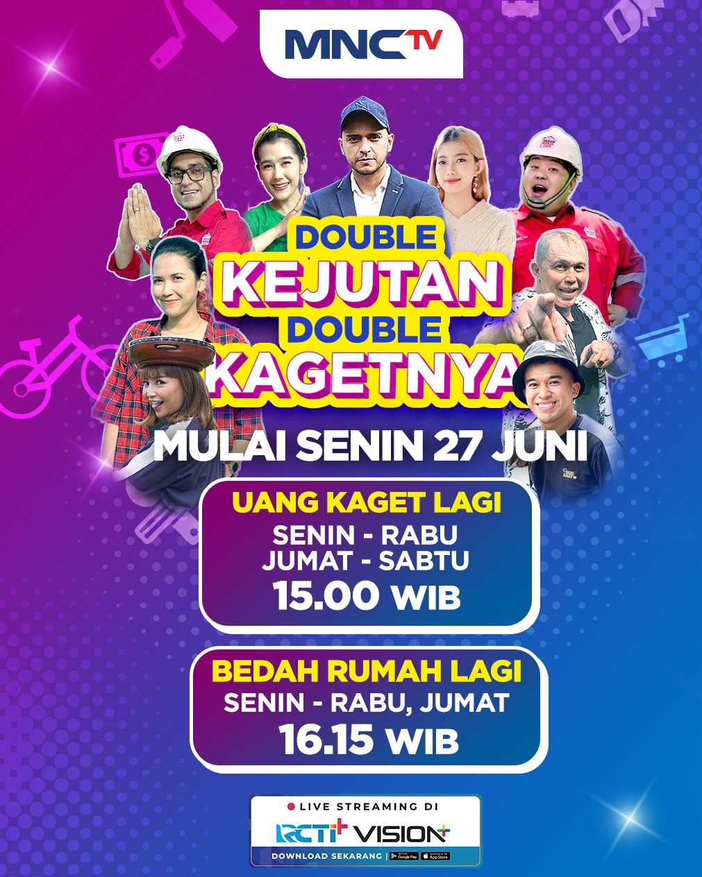 Kisah Pak Iyus dan Pak Amran Berjuang Menghidupi Keluarganya, Saksikan Program Bedah Rumah Lagi dan Uang Kaget Lagi di MNCTV