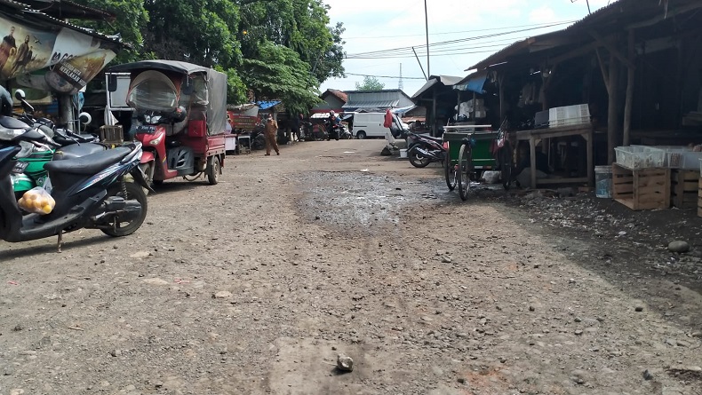 Potret Pasar Baru di Pusat Kota Indramayu, Kumuh dan Memprihatinkan
