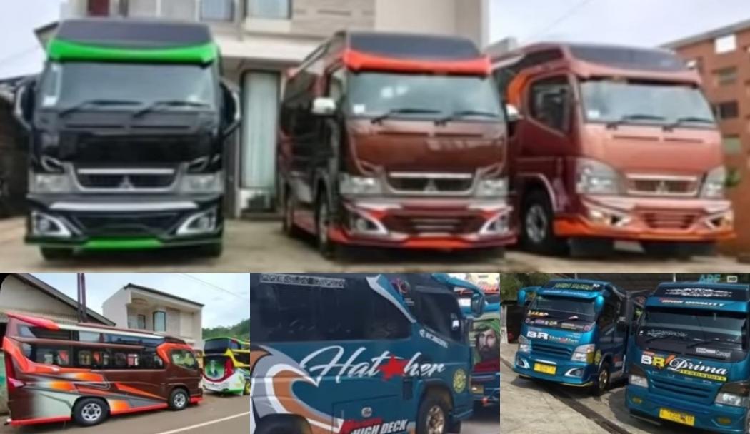 Tak Kalah Keren dengan Bus, Mobil Elf juga Punya Karesori Double Glass