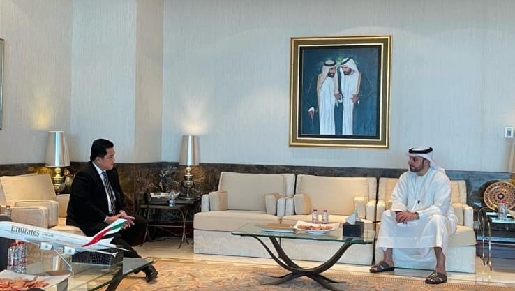 Erick Thohir Temui Bos Emirates, Ini yang Dibahas