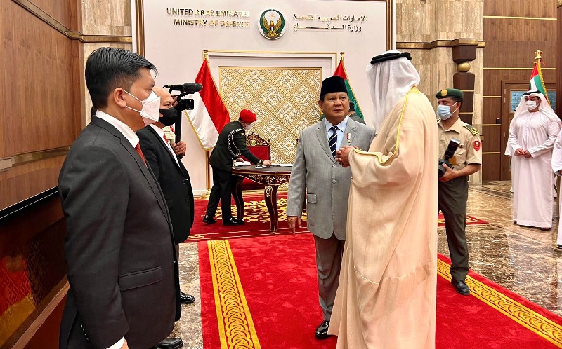 Ajak Perusahaan Pertahanan Dalam Negeri, Prabowo Teken Kerja Sama dengan UEA