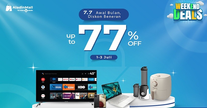 Yuk Borong Produk Elektronik Incaranmu Mumpung Ada Diskon hingga 77 Persen di AladinMall by Mister Aladin!