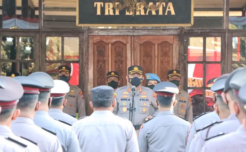 HUT Bhayangkara Ke-76, 43 Anggota Polres Salatiga Naik Pangkat