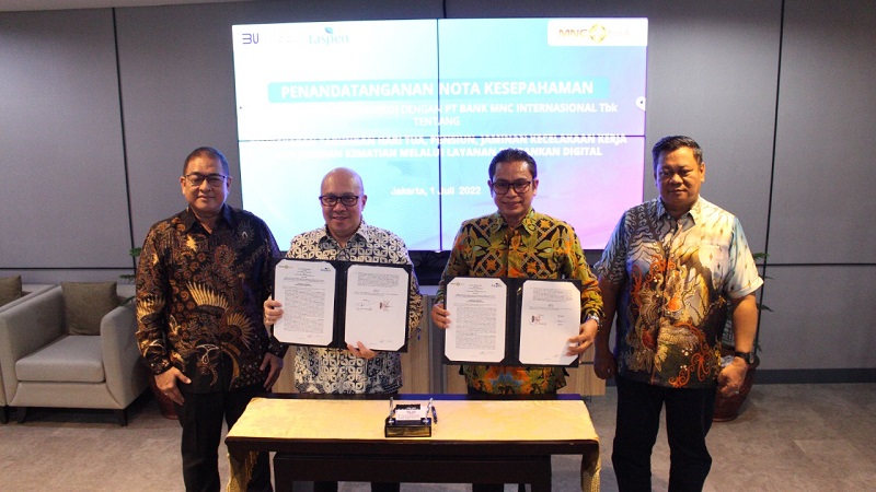 Taspen Gandeng MNC Bank untuk Pembayaran Manfaat melalui Layanan Perbankan Digital