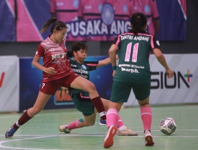 Hasil Liga Futsal Profesional Putri: Perkasa! Pusaka Angels Bantai Netic FC 5-0