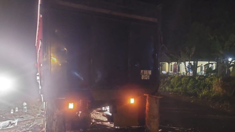 Anggota Polres Sarolangun Jambi Dilempar Balok Kayu Sopir Batu Bara, Kepalanya Bocor