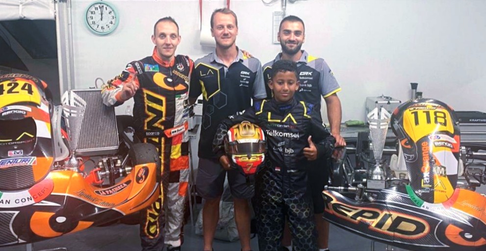 Pakai Mobil Gokart, Bocah 11 Tahun asal Indonesia Unjuk Gigi di Balapan Italia