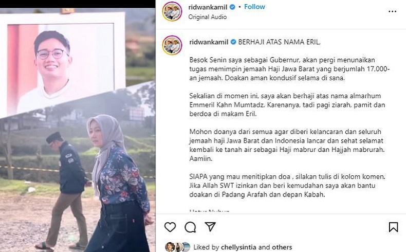 Ridwan Kamil Berhaji Atas Nama Eril, Pimpin 17.000-an Jemaah Jabar