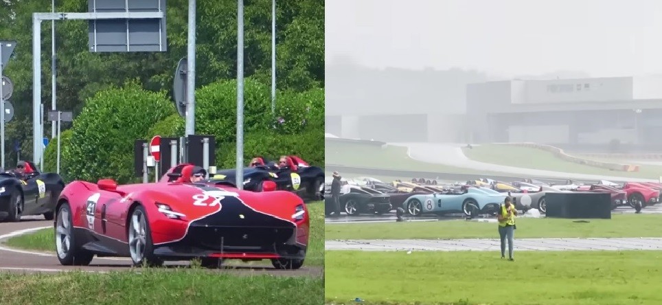 Komunitas Ferrari Gagal Pamer Supercar Atap Terbuka Seharga Rp30 Miliar Gara-Gara Kehujanan